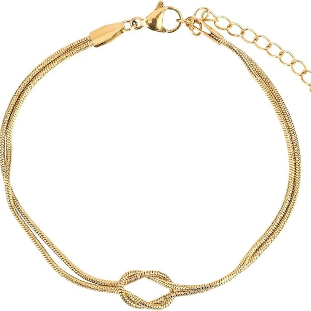 New Gold Bracelet for Women, Stainless Steel Gold Plated - Picture 2 of 7
